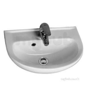 Ideal Standard Luxury -  Ecco 500x350mm One Tap Hole Basin White V200101