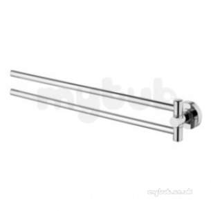 Ideal Standard Bathroom Accessories -  Ideal Iom Double Towel Bar Chrome A9131aa