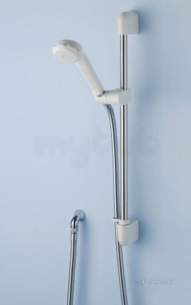 Armitage Shanks Commercial Brassware -  Armitage Shanks Armaglide Shower Rail Kit Chrome/white Obsolete S961072nu