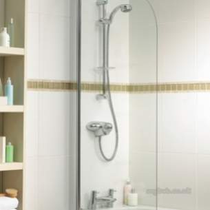 Trevi Shower Enclosures -  Ideal Standard Connect L9184 750mm Bath Screen Svr/clr L9184aa