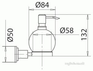 Ideal Standard Jado Accessories -  Ideal Standard Haven L4037 Lotion Bottle And Holder Cp