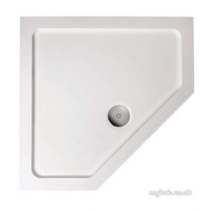 Trevi Showerworld Shower Trays -  Ideal Standard Idealite L6343 Penta Tray 900mm Lp White L634301
