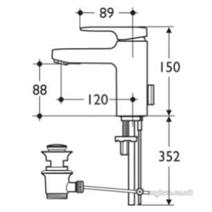 Ideal Standard Art and design Brassware -  Ideal Standard Moments A3903 S Lever Basin Mixer Puw Cp