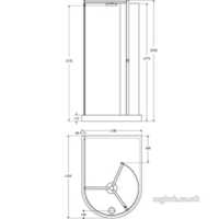 Ideal Standard Acrylic Shower Trays -  Ideal Standard Serenis 360 L8383 Peninsular Wetroom Pack