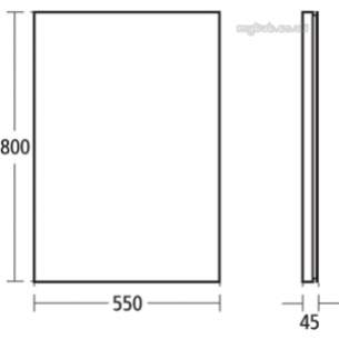 Ideal Standard Art and design Accessories -  Ideal Standard Simplyu N1296 55 X 80cm Mirror N1296mz
