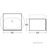Ideal Standard Art and design Furniture -  Ideal Standard Simplyu T7200 550mm Basin Unit Walnut T7200dk