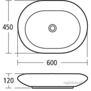 Ideal Standard Vanity Basins -  Ideal Standard Simplyu T0142 Nat 60cm Ov V Basin No Tap Holes Wh T014201