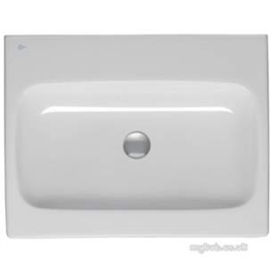 Ideal Standard Vanity Basins -  Ideal Standard Simplyu T0306 Dyn 650mm Basin Two Tap Holes White