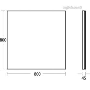 Ideal Standard Art and design Accessories -  Ideal Standard Simplyu N1297 80 X 80cm Mirror N1297mz