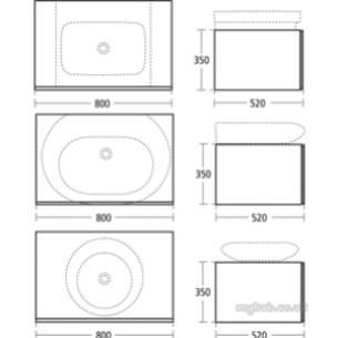 Ideal Standard Art and design Furniture -  Ideal Standard Simplyu T7203 800mm Drawer Unit Wh Gloss T7203wg
