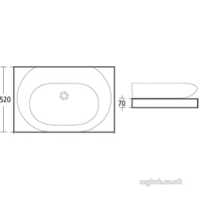 Ideal Standard Art and design Furniture -  Ideal Standard Simplyu T7213 800mm Shelf Br Gloss T7213dj