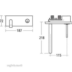 Ideal Standard Art and design Brassware -  Ideal Standard Simplyu A4490 Sl Wmount Basin Mixer Cp A4490aa