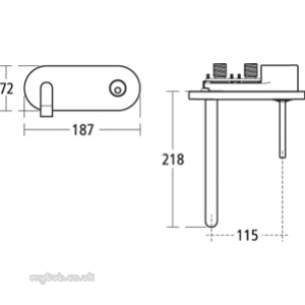 Ideal Standard Art and design Brassware -  Ideal Standard Simplyu A4489 Sl Wmount Basin Mixer Cp A4489aa