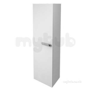 Jasper Morrison Strada Furniture -  Ideal Standard Strada 400 Tall Unit Left Hand Door Gls Gr K2466wh
