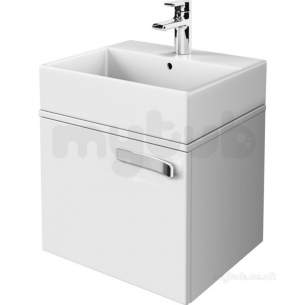 Jasper Morrison Strada Furniture -  Ideal Standard Strada 500 Basin Unit 1 Draw And Wtop Gls Gr K2452wh