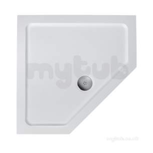 Trevi Showerworld Shower Trays -  Ideal Standard Idealite L6311 Penta Tray 900mm Lp White L631101