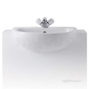 Ideal Standard Studio -  Ideal Standard Studio 560mm S/c B/n Two Tap Holes Basin White