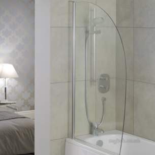 Trevi Shower Enclosures -  Ideal Standard Synergy L6213 Screen 895mm Sil Clear L6213aa