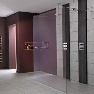 Trevi Shower Enclosures -  Ideal Standard Synergy L6227 Wetroom Pnl 1600 Sil Clear L6227eo