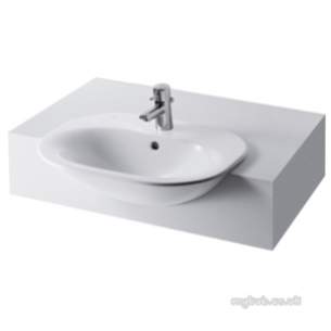 Ideal Standard Art and Design -  Ideal Standard Tonic K0701 One Tap Hole 600mm Semi-countertop Basin White