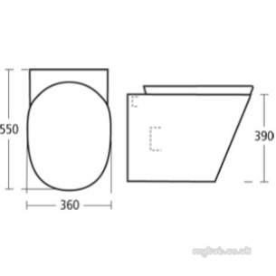 Ideal Standard Art and Design -  Ideal Standard Tonic K3110 Btw Pan Ho White K311001