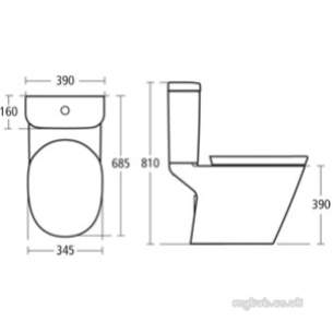 Ideal Standard Art and Design -  Ideal Standard Tonic K3104 Cc H/o Pan White