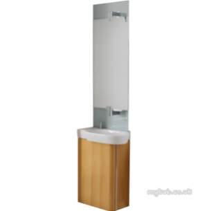 Ideal Standard Art and design Furniture -  Ideal Standard Tonic Guest K0703 600mm No Tap Holes Left Hand Basin Wh K070301