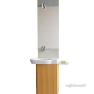 Ideal Standard Art and design Furniture -  Ideal Standard Tonic Guest K0704 600mm No Tap Holes Right Hand Basin Wh K070401