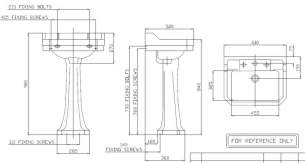 Waverly -  Ideal Standard Waverly Edwardian Basin 610 Two Tap Holes White