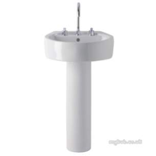 Ideal Standard Luxury -  Ideal Standard White E011501 50cm Round Pedestal Basin