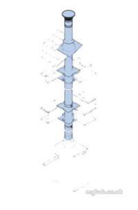 SFL Ils Twinwall Flue System -  Sfl Ils 125mm Appl Connector 0909405