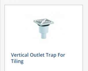 Kaskade Wet Rooms Profiles -  Kaskade Trap For Tiling Vertical Outlet