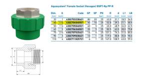 Georg Fischer Ppr Aqua System -  Georg Fischer Aquasystem Coupler Bspt-rp Pp-r 4302704040021