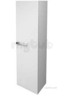 Jasper Morrison Strada Furniture -  Ideal Standard Strada 400 Tall Unit Right Hand Door Gls Wh K2465wg