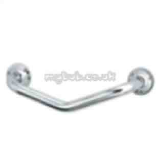 Triton Metlex Bathroom Accessories -  Carlton 171c 1 Inch Dia Angled Grab Bar Cp