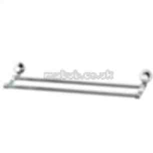 Triton Metlex Bathroom Accessories -  Nene Ane246cp Double 600mm Towel Rail Cp