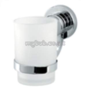 Triton Metlex Bathroom Accessories -  Nene Ane005cp Glass Tumbler And Holder Cp