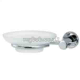 Triton Metlex Bathroom Accessories -  Thames Ath004cp Glass Soap Dish And Holder