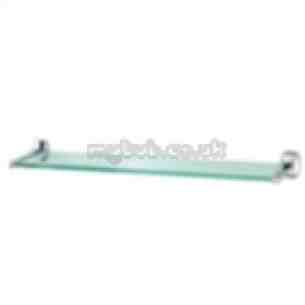 Triton Metlex Bathroom Accessories -  Majestic 06622c 550mm Glass Shlf And Brkt Cp