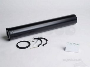 Worcester Oil Boilers -  7716190060 Black Oilfit Flue Extension 100/150mm