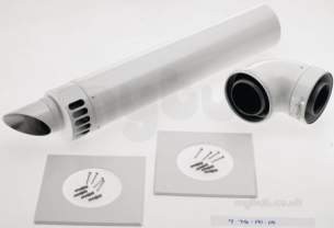 Boulter Buderus Gas Boilers -  Buderus 80/125 Horizntl Flue Kit Plastic