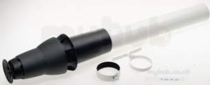 Boulter Buderus Gas Boilers -  Buderus 80/125 Std Vert Flue Kit Plastic
