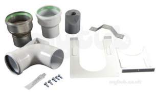 Worcester Oil Boiler Accessories -  Worcester Conv Vert Flue Kit 100/103mm