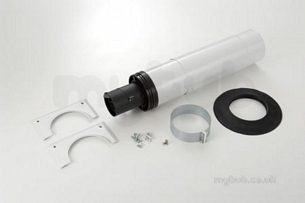 Worcester Oil Boilers -  7716190064 Black/white Oilfit 80 /125 Standard Telescopic Flue
