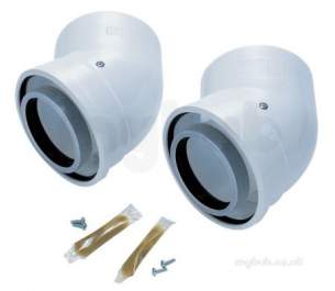 Worcester Oil Boilers -  Worcester Oilfit 80/125 45deg Bends Pair