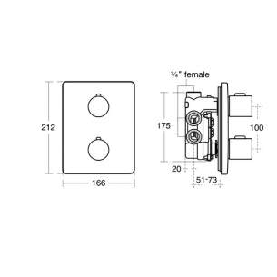 Ideal Standard Art and design Brassware -  Ideal Standard Attitude A4613 Tt Faceplate/handles Cp A4613aa