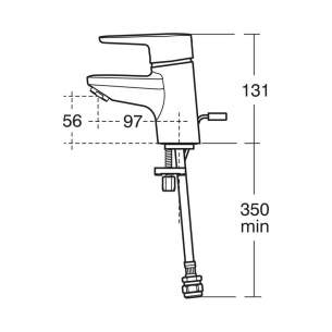Ideal Standard Brassware -  Ideal Standard Concept Blue B0671 Small Basin Mixer And Puw B0671aa