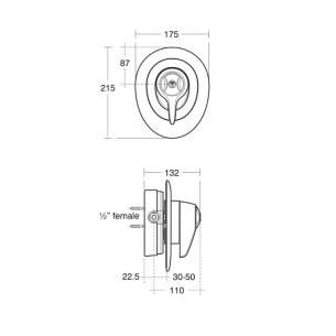 Trevi Compact Thermostatic Shower Valves -  Armitage Shanks Trevi Ctv A3085 B/i Shower Valve-ext Lever Cp