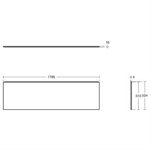 Ideal Standard Acrylic Baths -  Ideal Standard Unilux E4798 1800 If Plus Panel White E479801