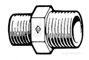 Crane Bronze Fittings -  Crane J45 Bz Red Hex Nipple 1 X 3/4